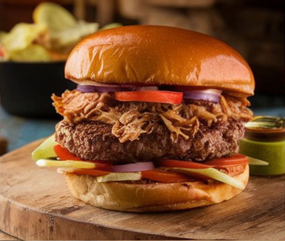 BBQ Pulled Pork Burger