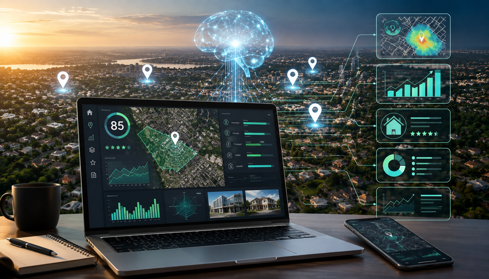 AI property analysis dashboard for real estate investors