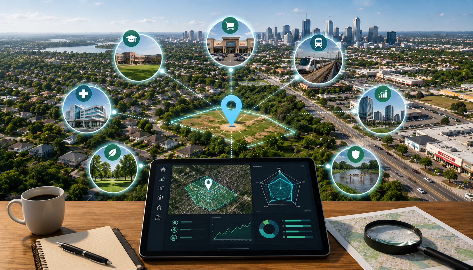 Property location analysis factors for real estate investors