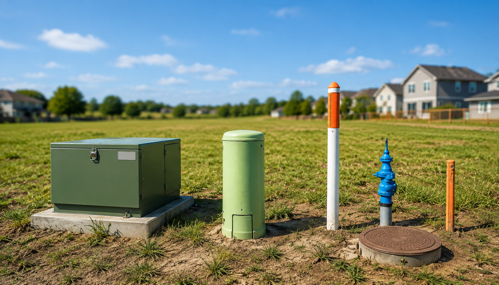 Checking utilities before purchasing vacant land